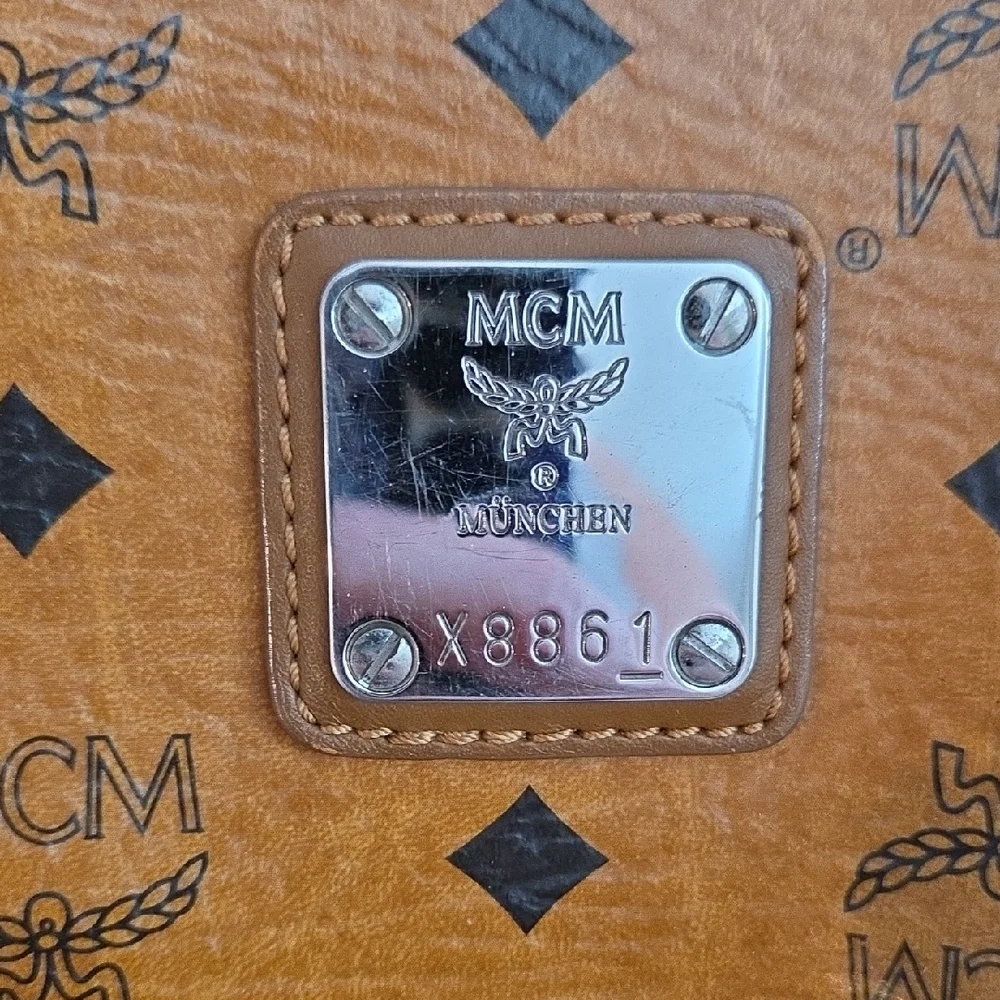 MCM Brown Monogram Tote Bag - Picture 2 of 14